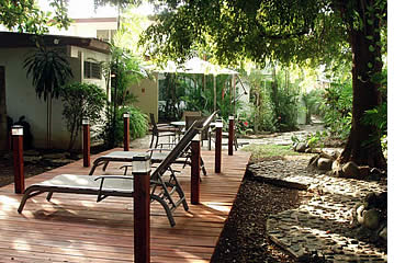 Garden Area at Baru Hotel in Panama City, Panama